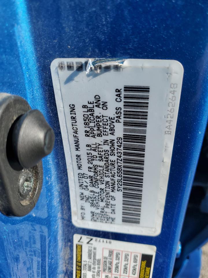 2007 Pontiac Vibe VIN: 5Y2SL658X7Z437429 Lot: 92878615