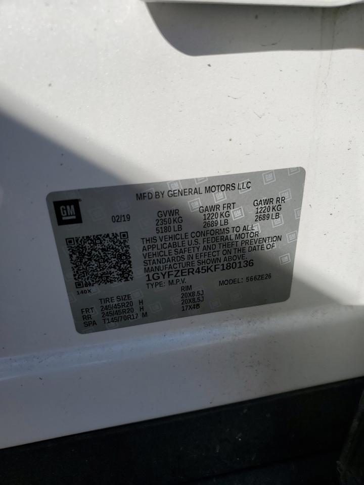 2019 Cadillac Xt4 Sport VIN: 1GYFZER45KF180136 Lot: 92532715