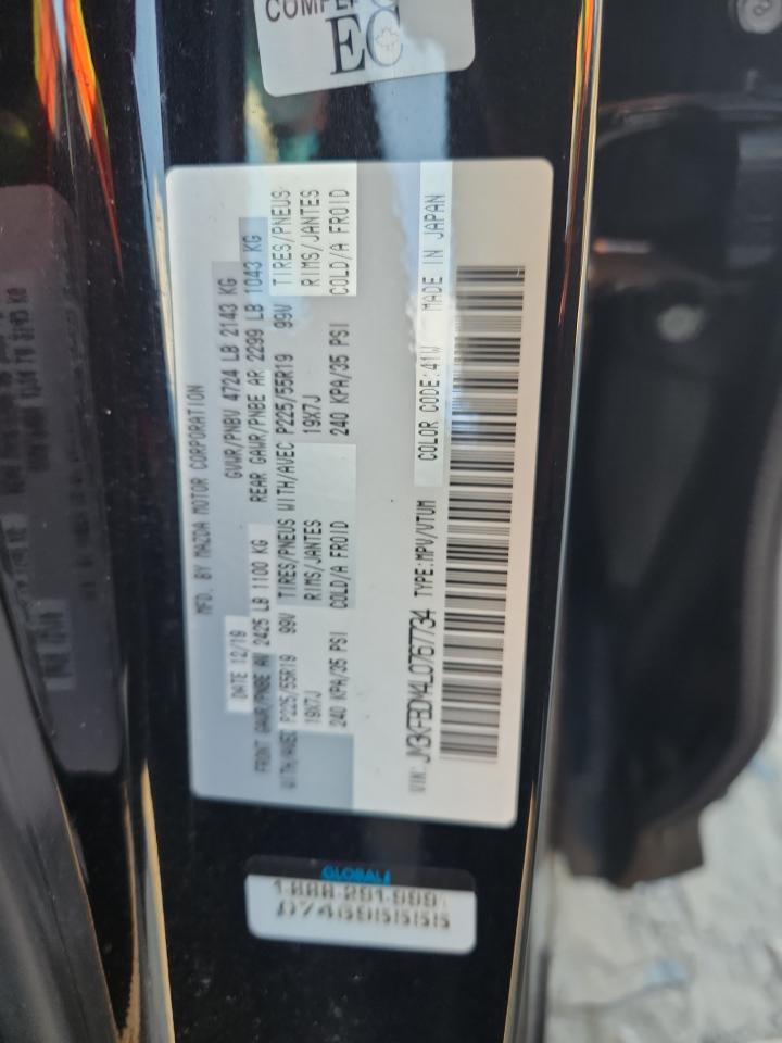 2020 Mazda Cx-5 Grand Touring VIN: JM3KFBDM4L0767734 Lot: 91200445