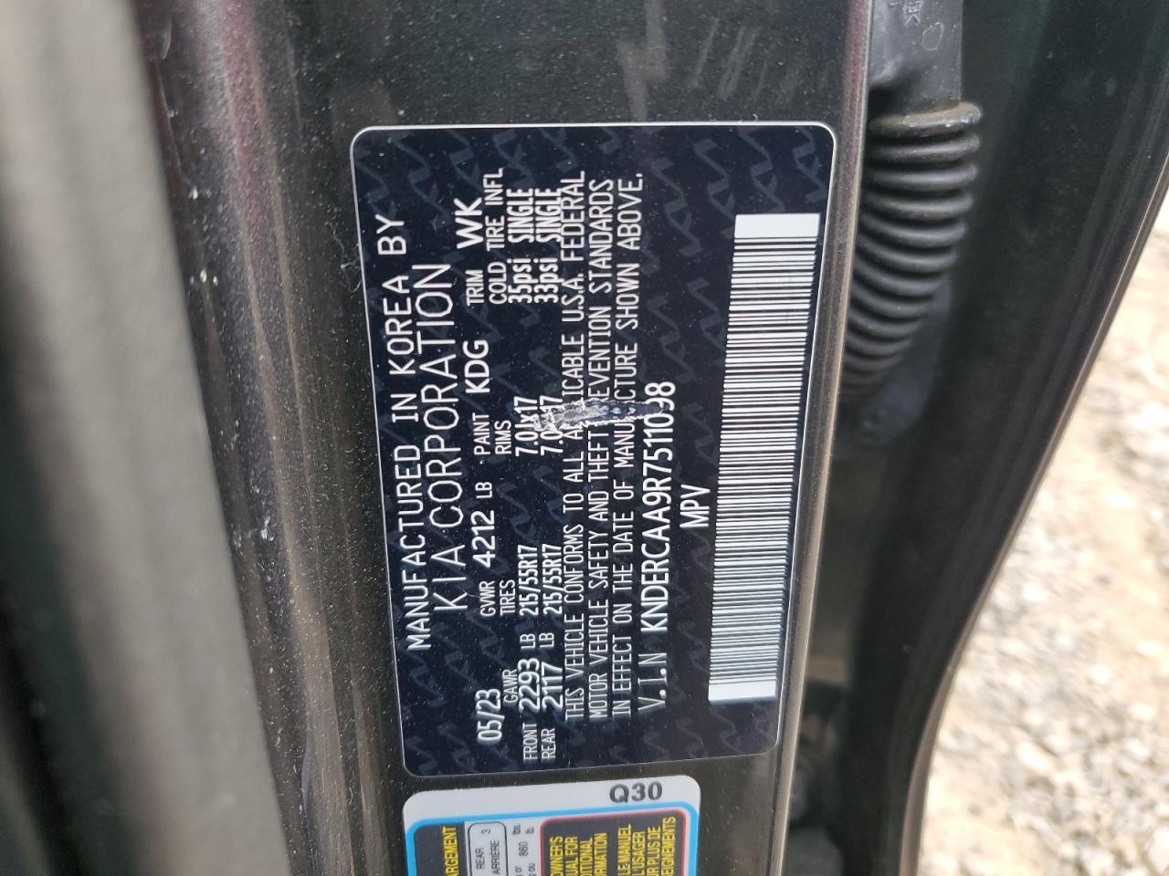 2024 Kia Seltos Ex VIN: KNDERCAA9R7511098 Lot: 91584015