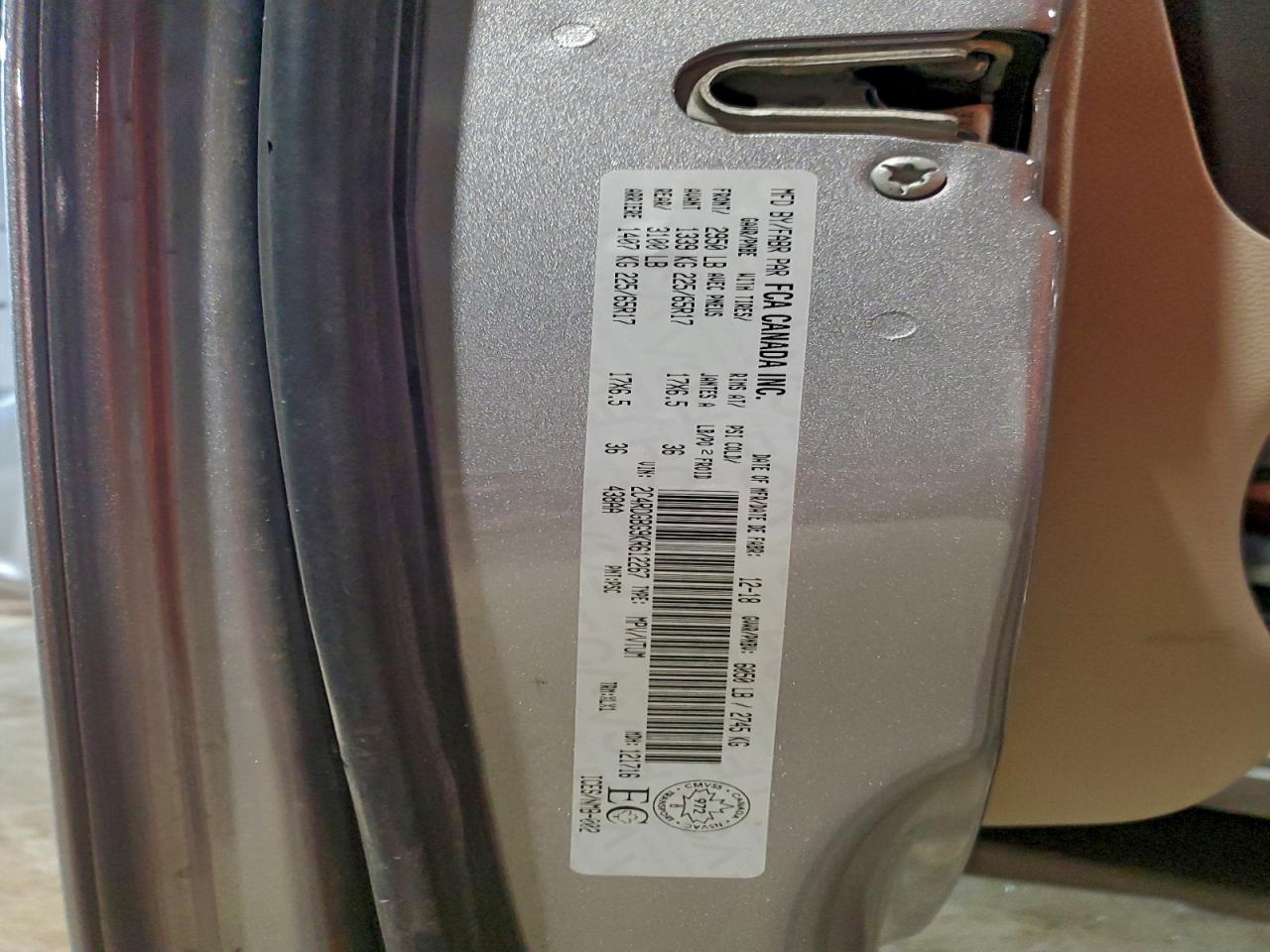 2019 Dodge Grand Caravan Se VIN: 2C4RDGBG9KR612267 Lot: 93419505