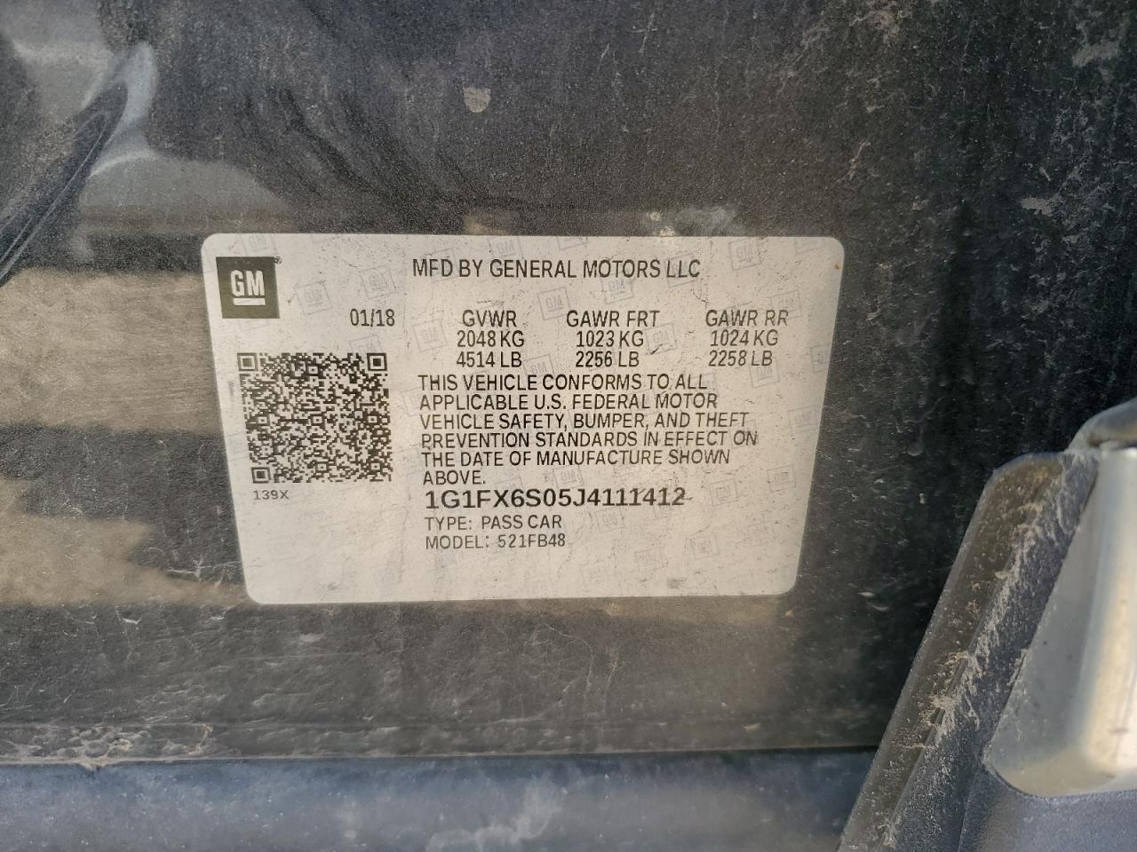 2018 Chevrolet Bolt Ev Premier VIN: 1G1FX6S05J4111412 Lot: 91038295