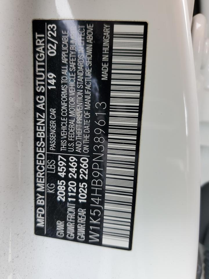 2023 Mercedes-Benz Cla 250 4Matic VIN: W1K5J4HB9PN389613 Lot: 90491255