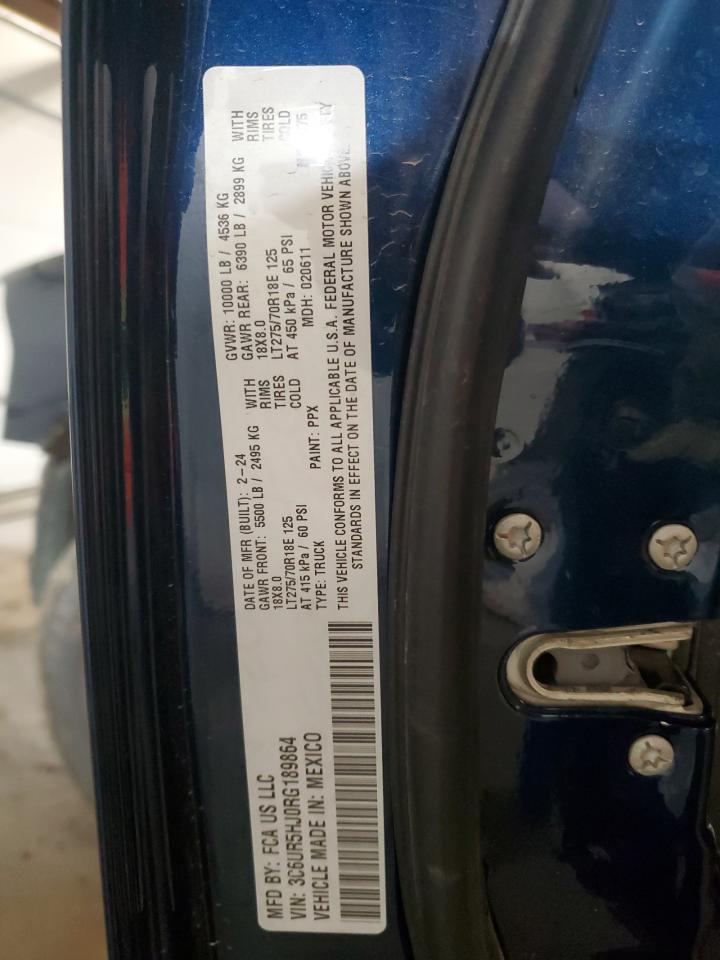 2024 Ram 2500 Tradesman VIN: 3C6UR5HJ0RG189864 Lot: 92158405