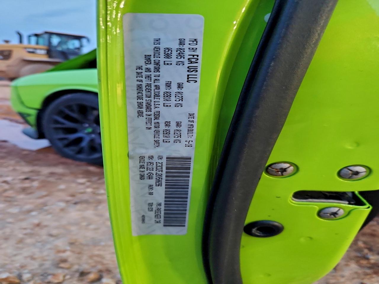 2019 Dodge Challenger R/T Scat Pack VIN: 2C3CDZFJ2KH500296 Lot: 94467255