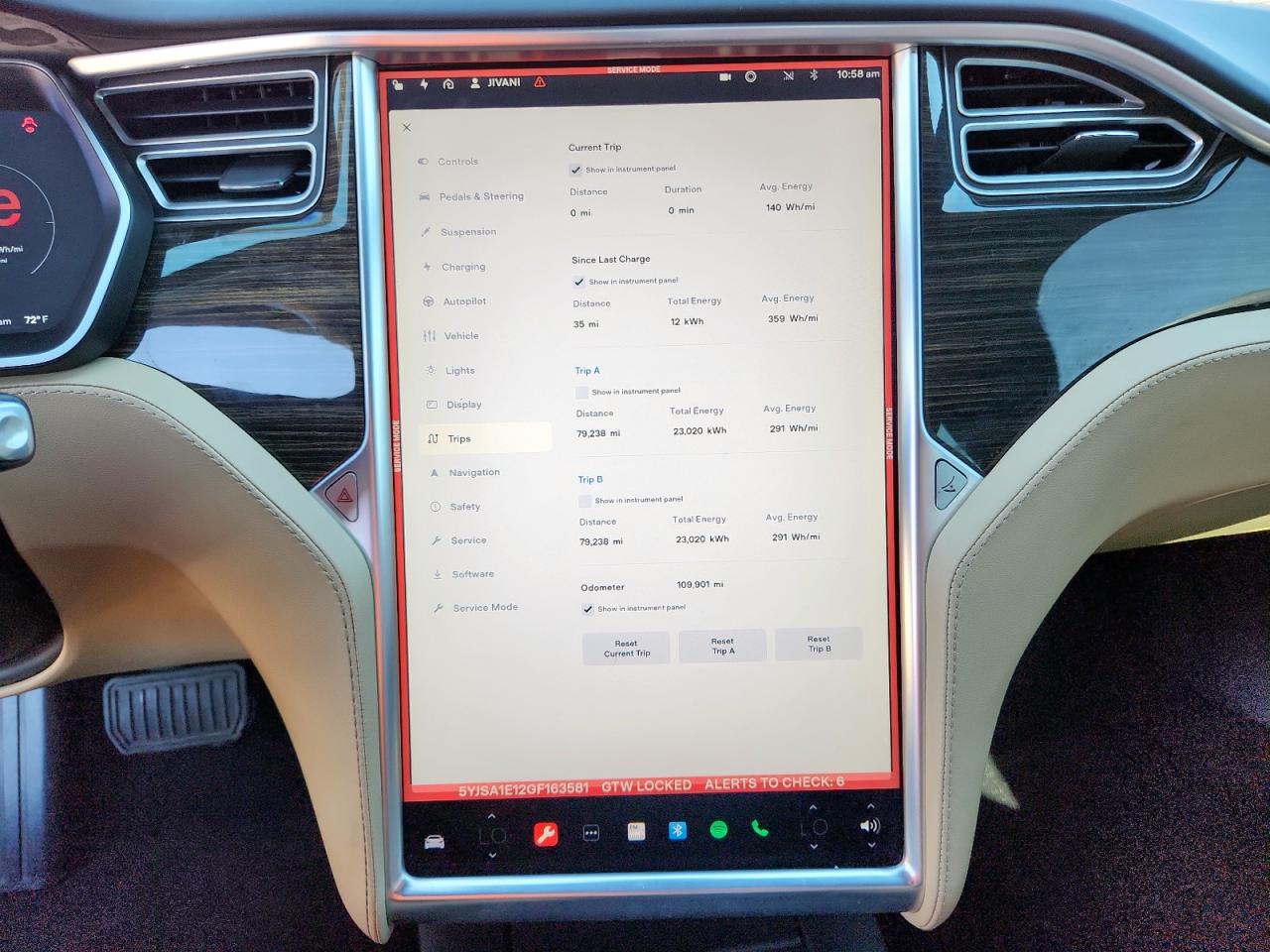 2016 Tesla Model S VIN: 5YJSA1E12GF163581 Lot: 91267475