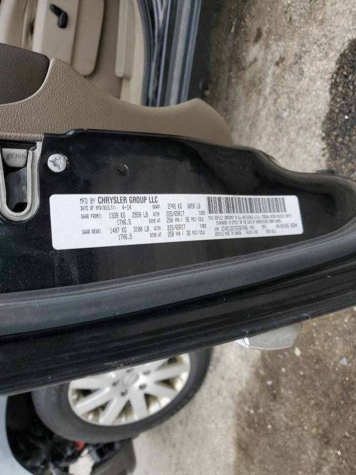 2014 Chrysler Town & Country Touring VIN: 2C4RC1BG7ER367408 Lot: 93037625