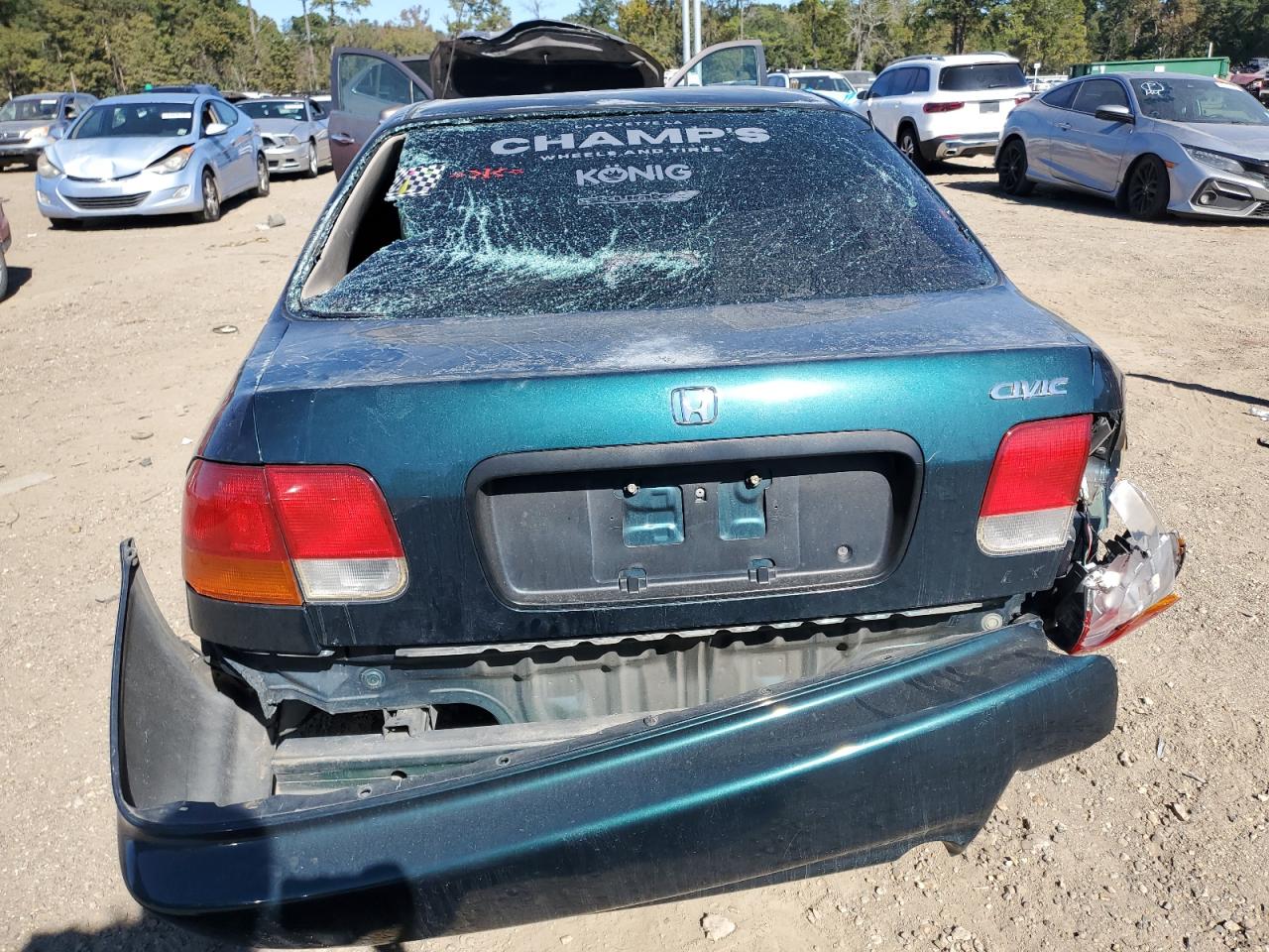 1998 Honda Civic Lx VIN: 2HGEJ6671WH571884 Lot: 91692915