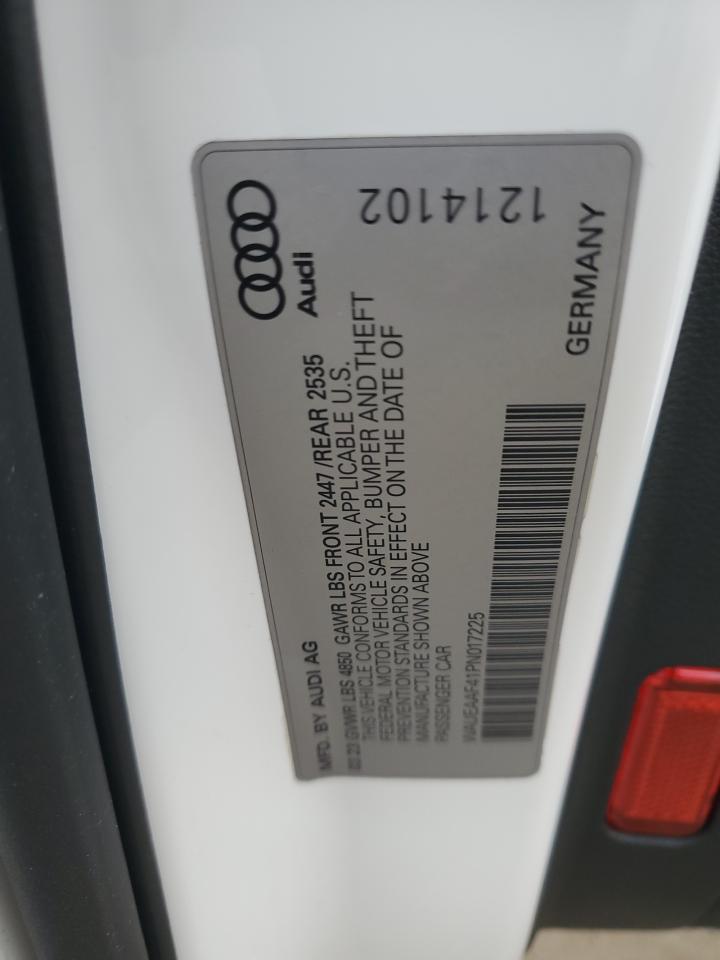 2023 Audi A4 Premium Plus 45 VIN: WAUEAAF41PN017225 Lot: 93368575