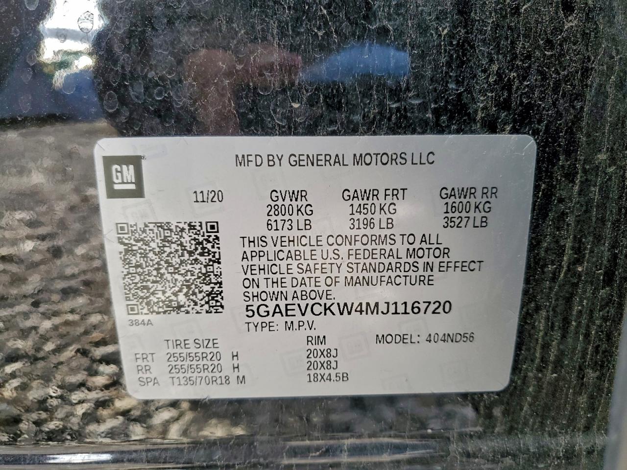 2021 Buick Enclave Avenir VIN: 5GAEVCKW4MJ116720 Lot: 94366445