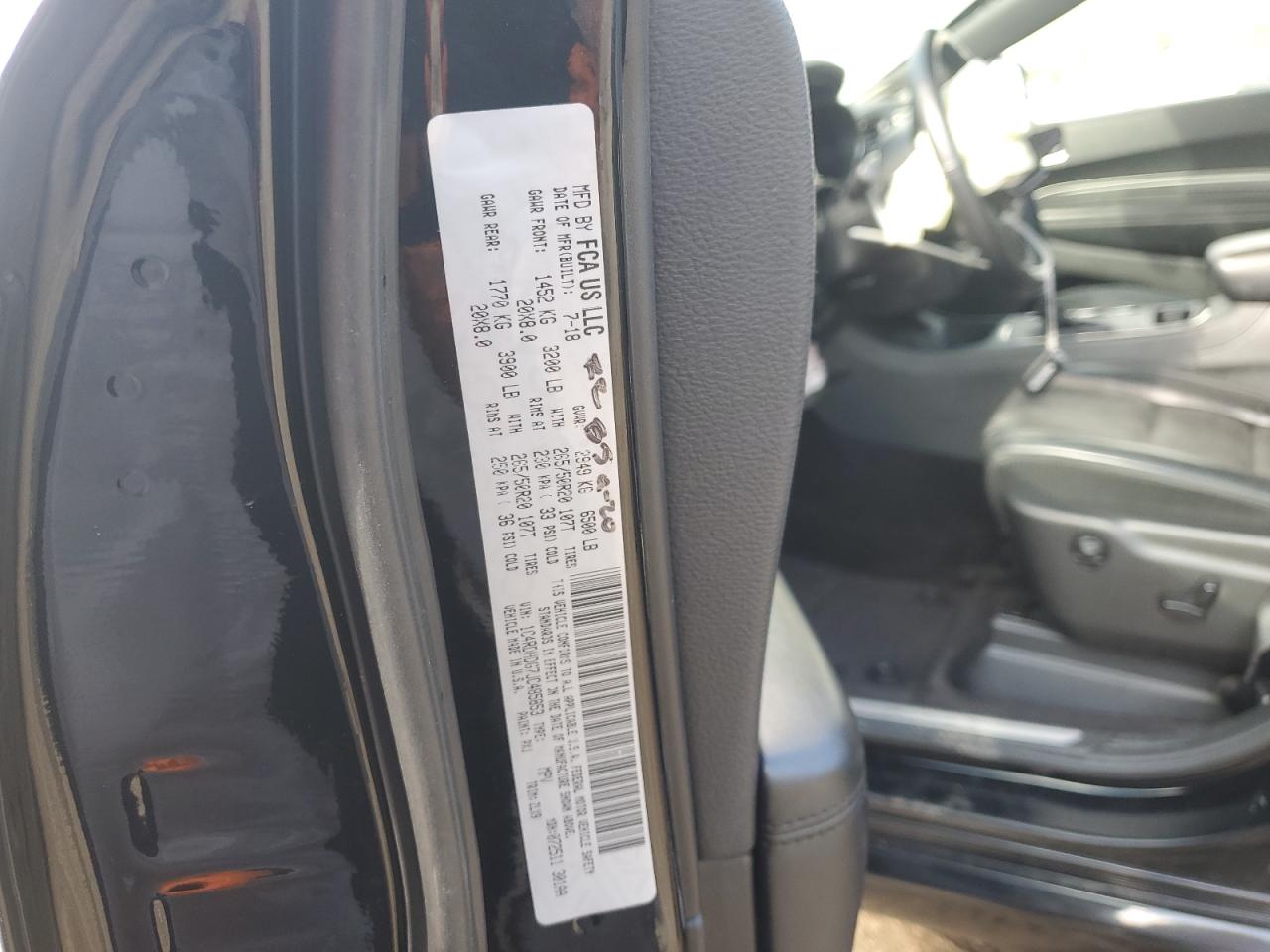 2018 Dodge Durango Gt VIN: 1C4RDHDG7JC485853 Lot: 93265135