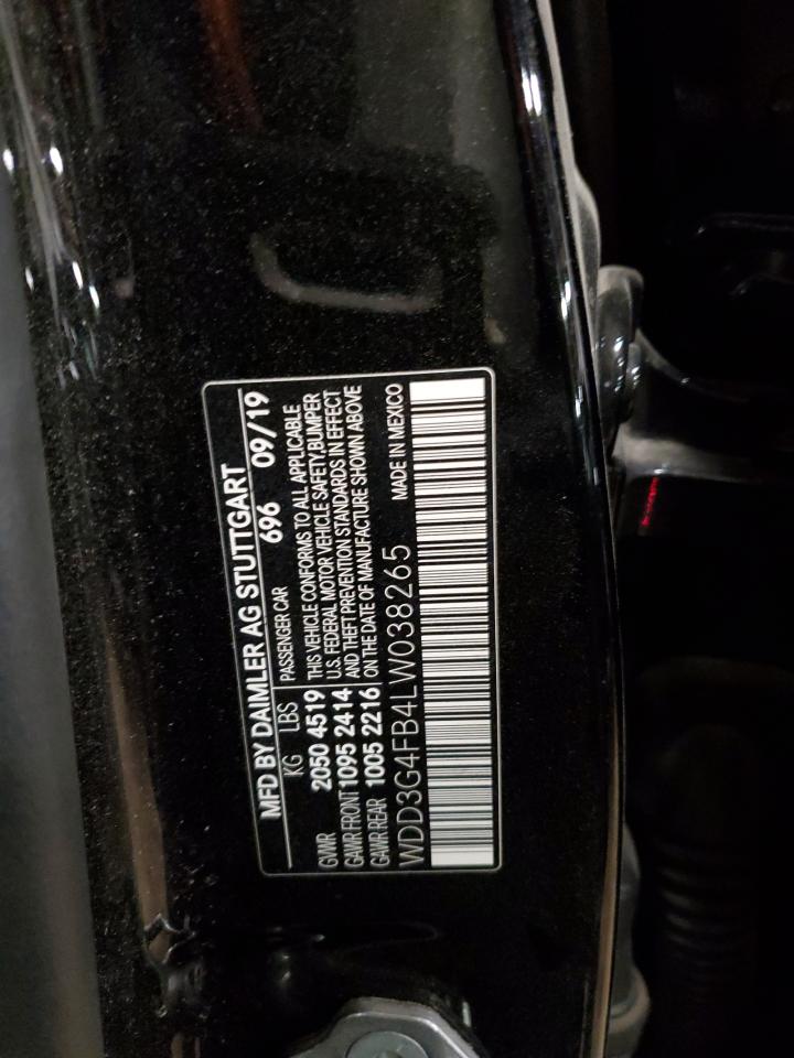 2020 Mercedes-Benz A 220 4Matic VIN: WDD3G4FB4LW038265 Lot: 91249415