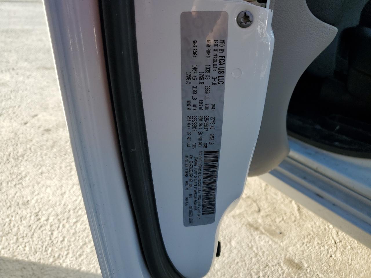 2018 Dodge Grand Caravan Sxt VIN: 2C4RDGCG3JR241491 Lot: 92492145