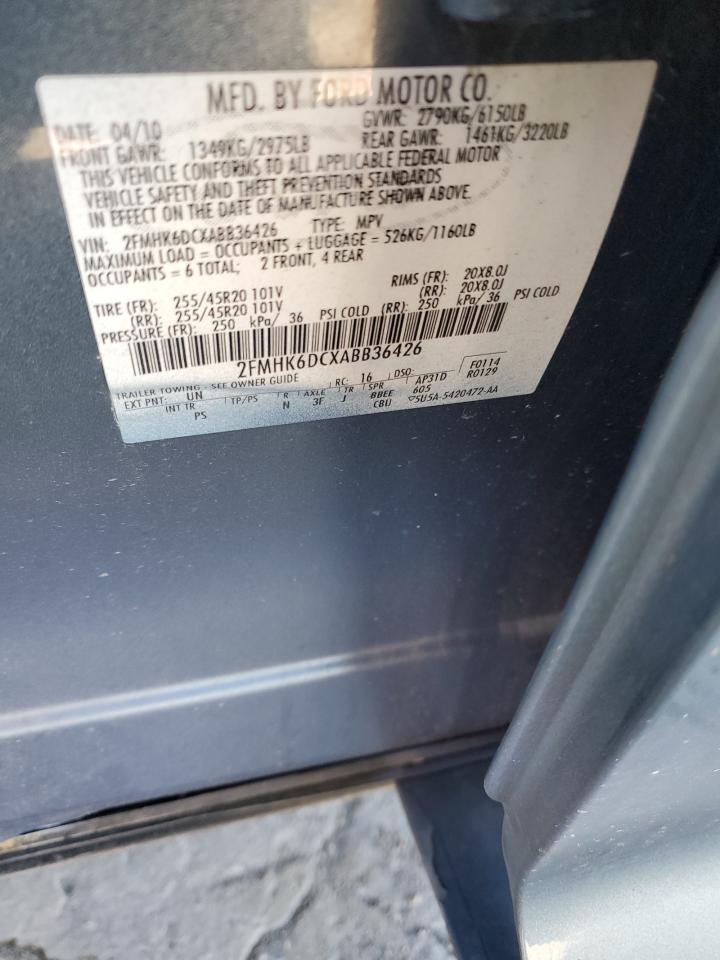 2010 Ford Flex Limited VIN: 2FMHK6DCXABB36426 Lot: 91269545