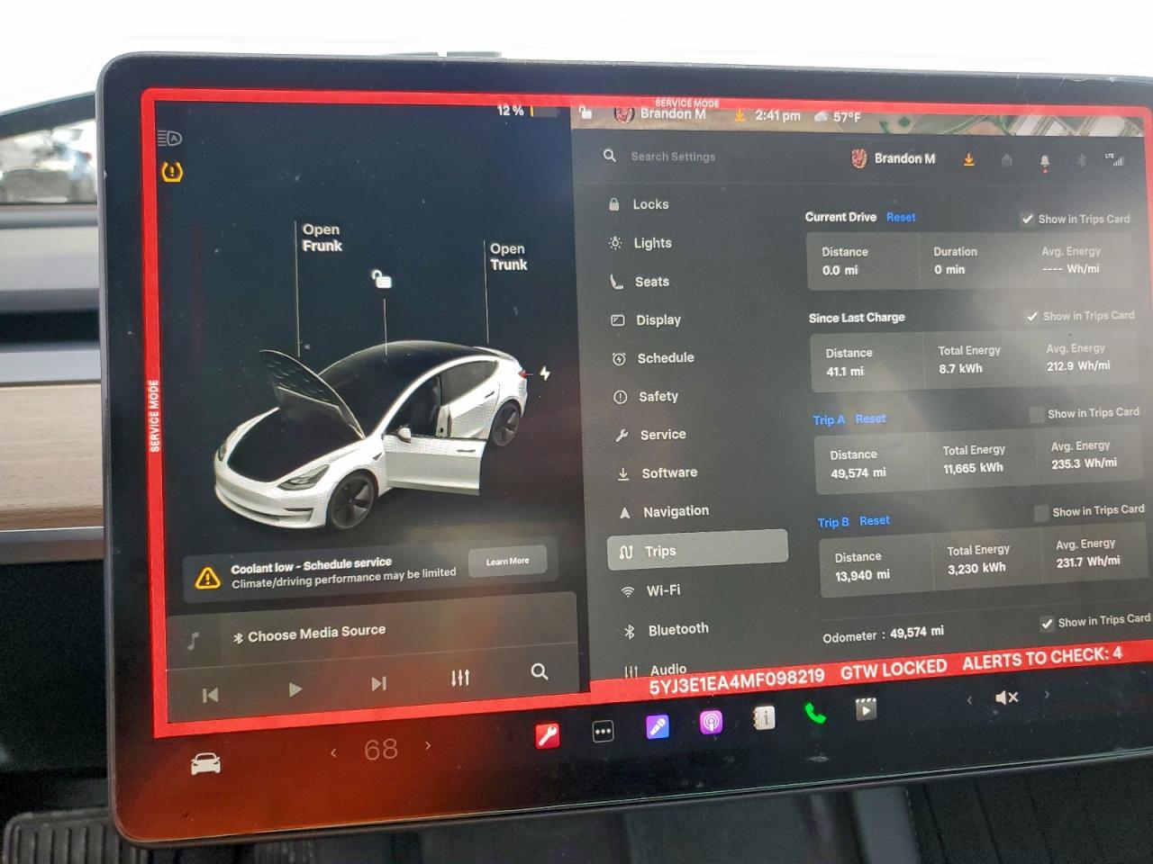 2021 Tesla Model 3 VIN: 5YJ3E1EA4MF098219 Lot: 93655745