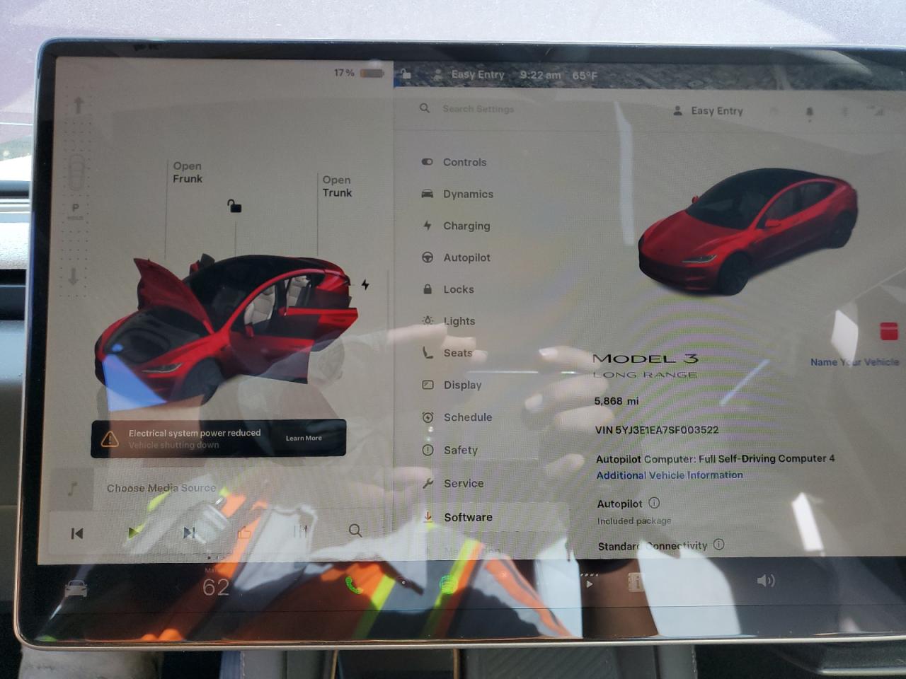 2025 Tesla Model 3 VIN: 5YJ3E1EA7SF003522 Lot: 90461485