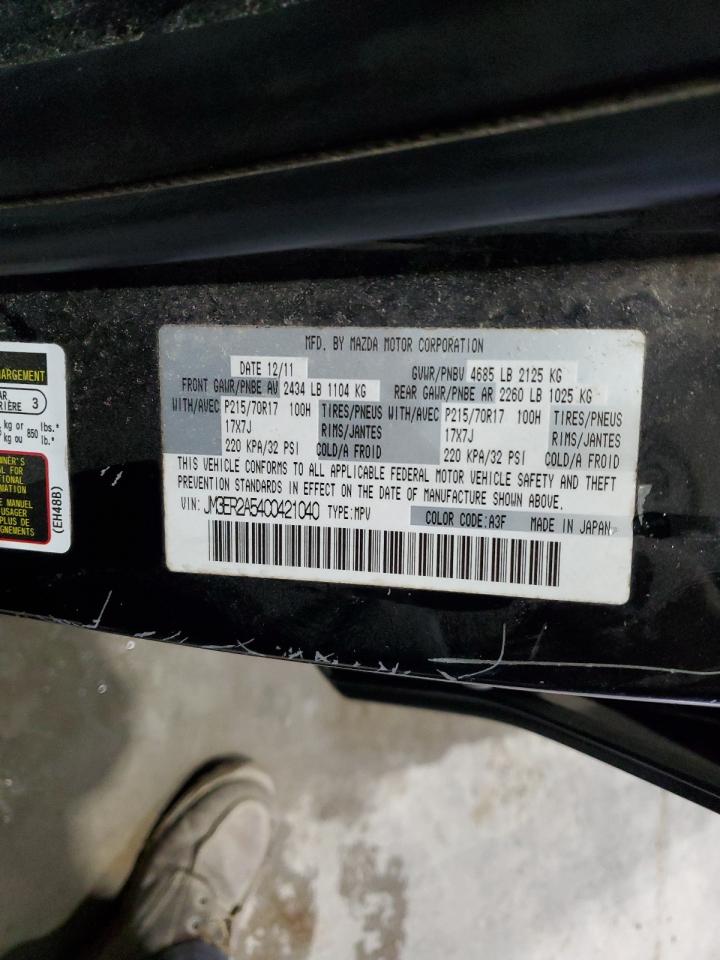 2012 Mazda Cx-7 VIN: JM3ER2A54C0421040 Lot: 92407555