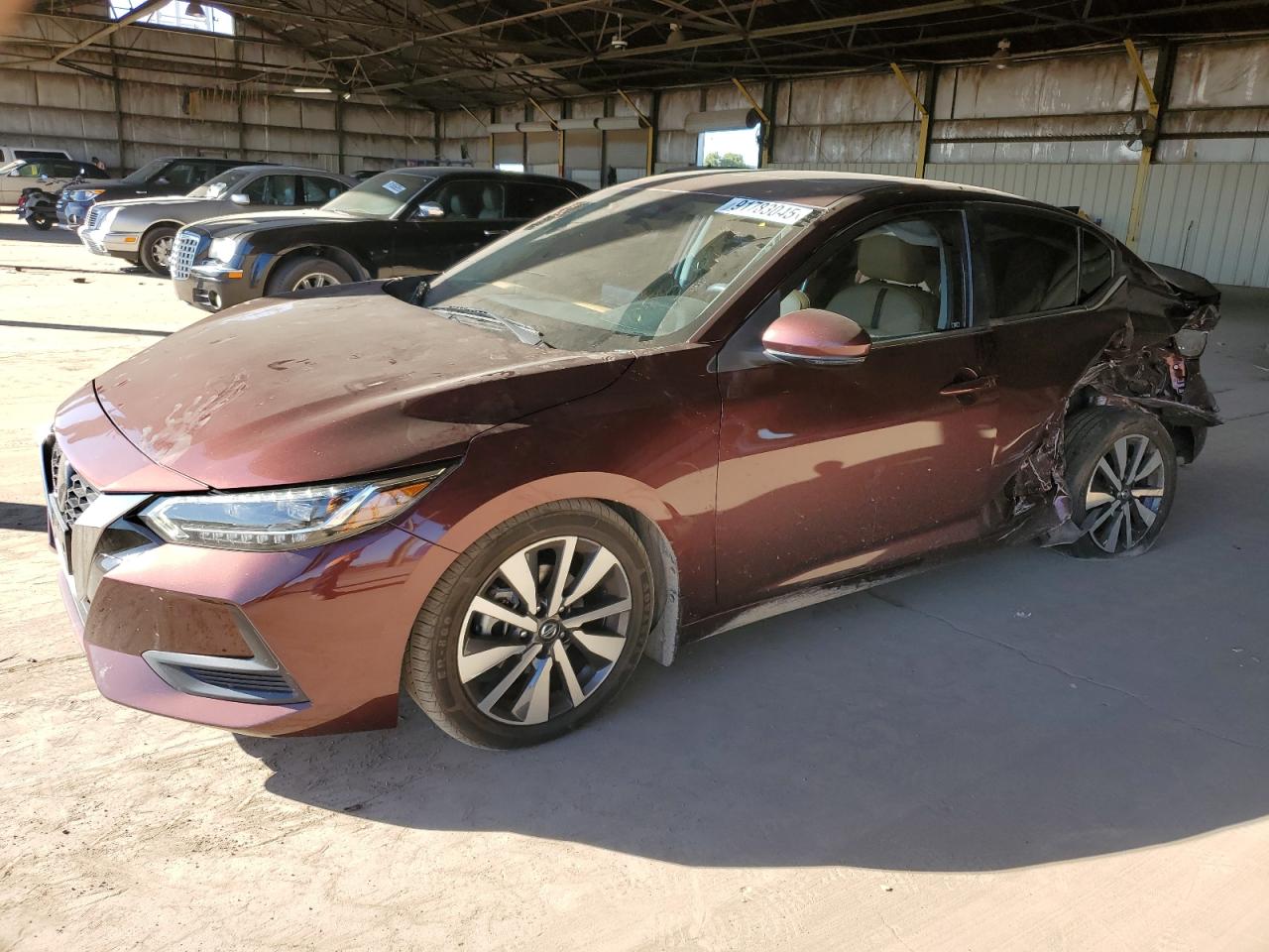 2020 Nissan Sentra Sv brown null gas 3N1AB8CV1LY234990 photo #1