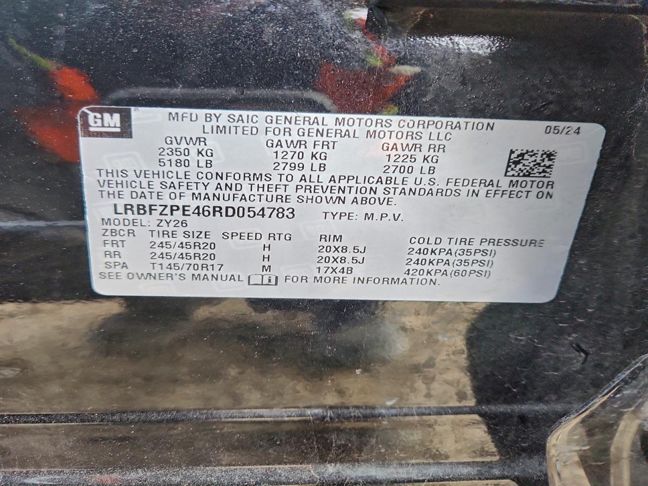 2024 Buick Envision Essence VIN: LRBFZPE46RD054783 Lot: 93514585