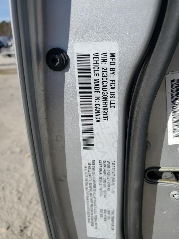 2022 Chrysler 300 Touring L VIN: 2C3CCADG0NH199107 Lot: 91772835