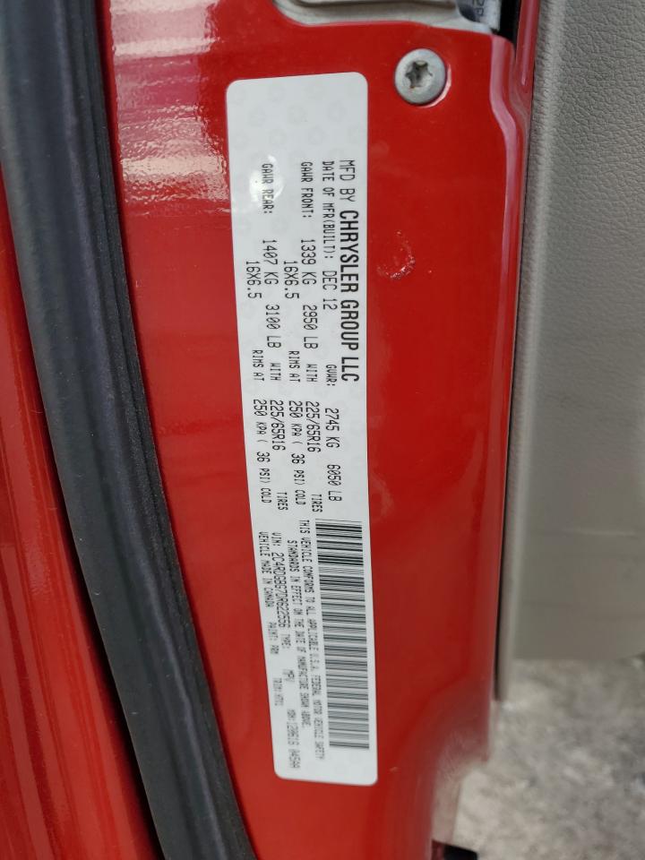 2013 Dodge Grand Caravan Se VIN: 2C4RDGBG7DR622556 Lot: 93268915