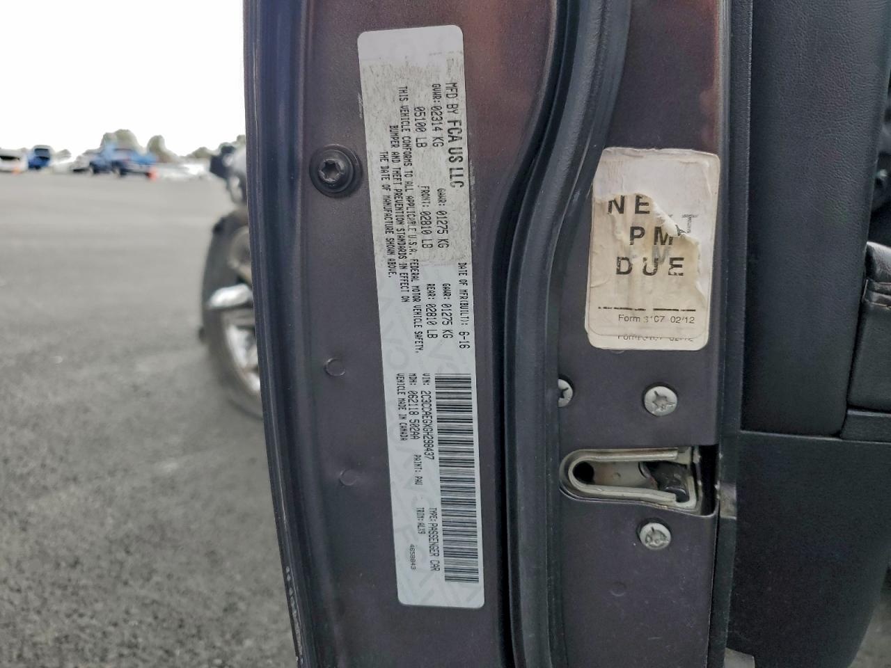 2016 Chrysler 300C VIN: 2C3CCAEGXGH298437 Lot: 93945495