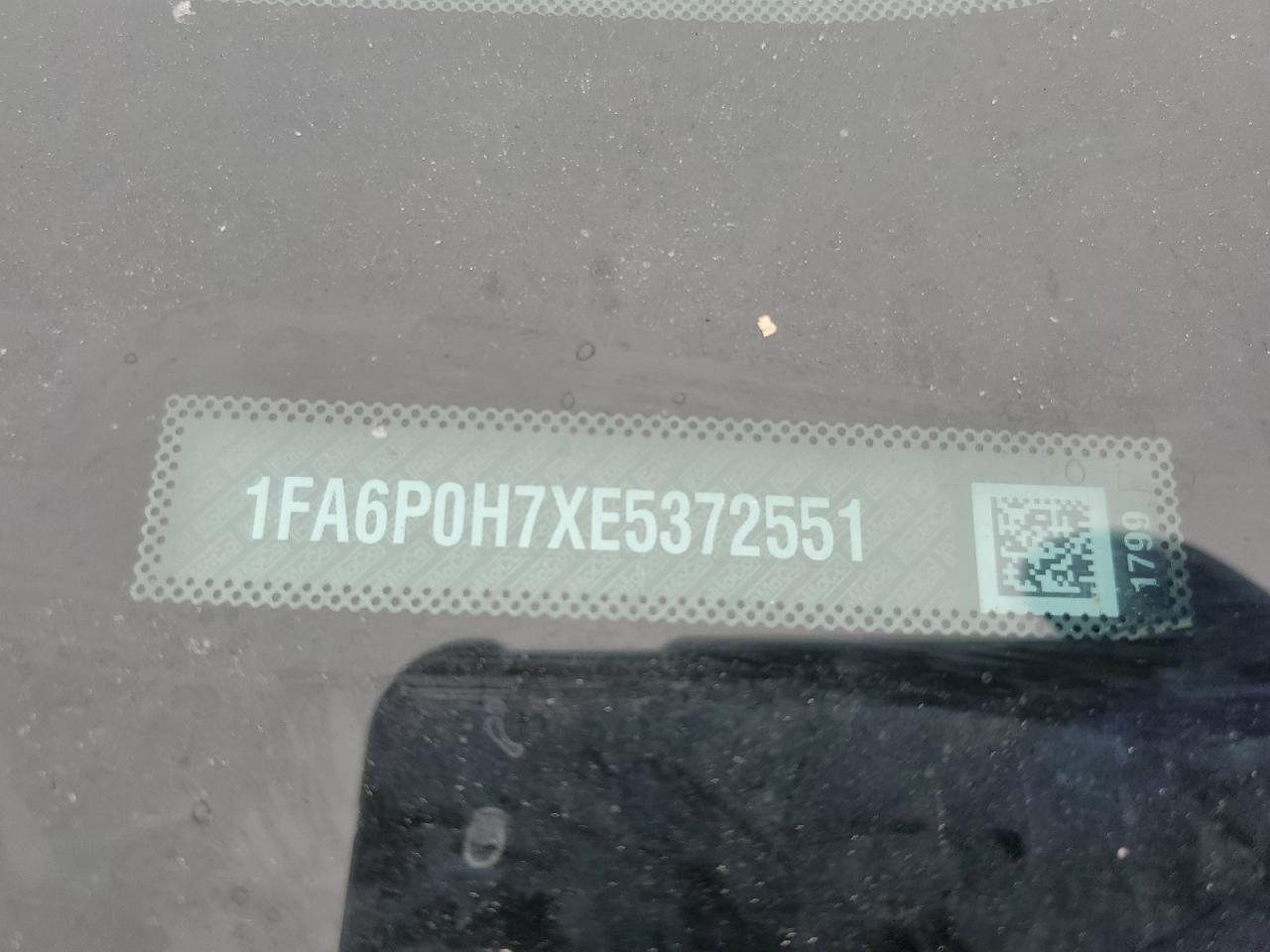 2014 Ford Fusion Se VIN: 1FA6P0H7XE5372551 Lot: 93352935