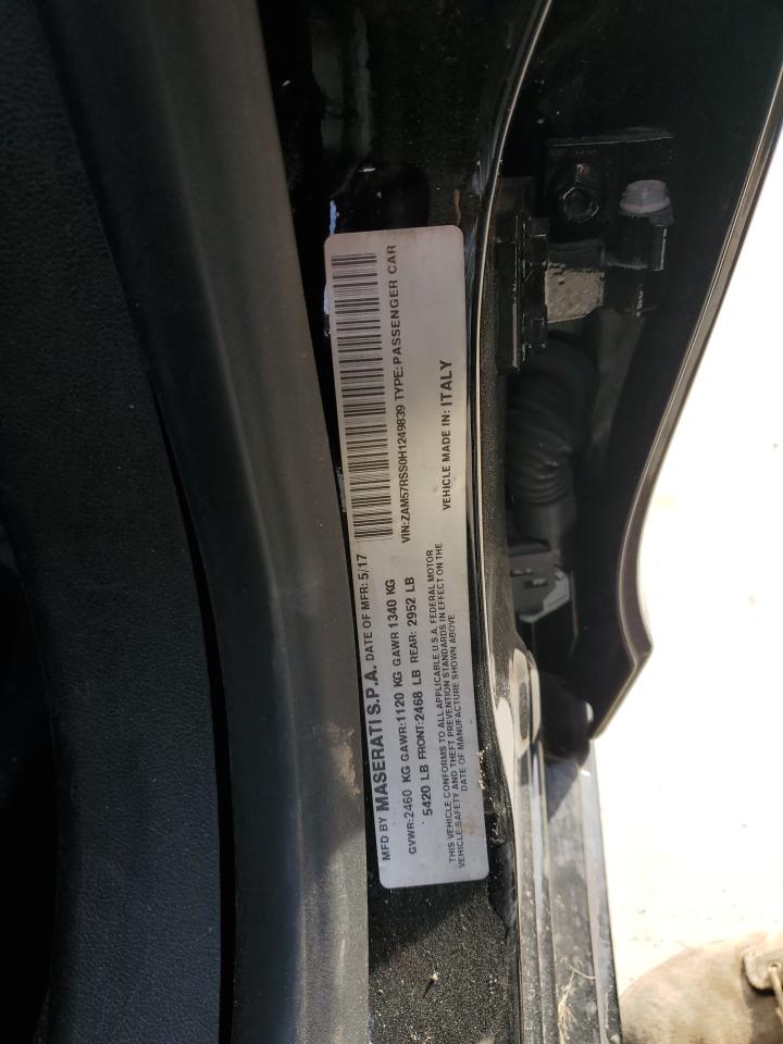 2020 Maserati Ghibli S VIN: ZAM57RSS0H1249839 Lot: 91104695