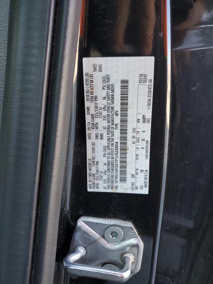 2015 Ford Escape Se VIN: 1FMCU0GX7FUA22854 Lot: 92415285