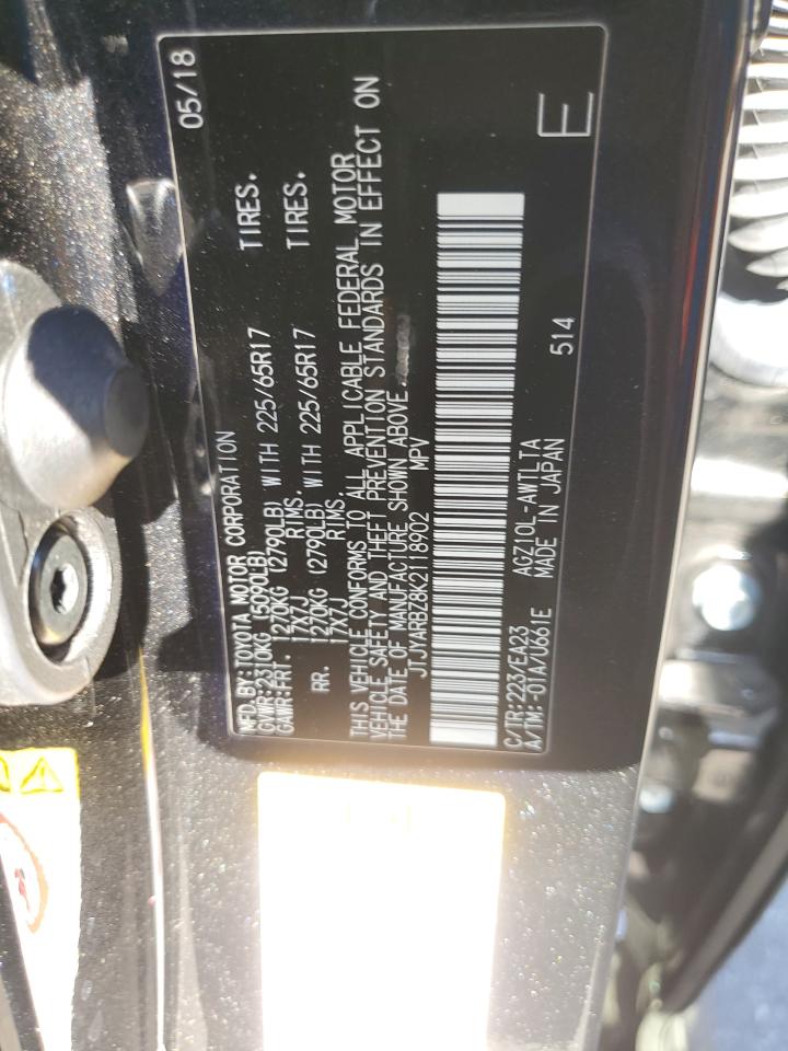 2019 Lexus Nx 300 Base VIN: JTJYARBZ8K2118902 Lot: 91414735