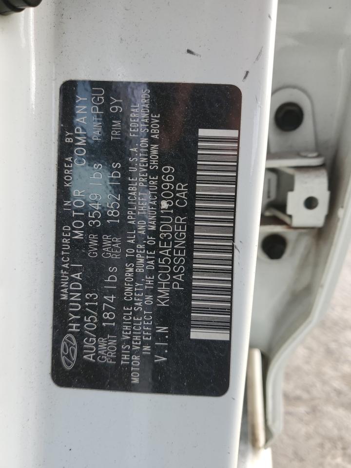 2013 Hyundai Accent Gls VIN: KMHCU5AE3DU130969 Lot: 86676875
