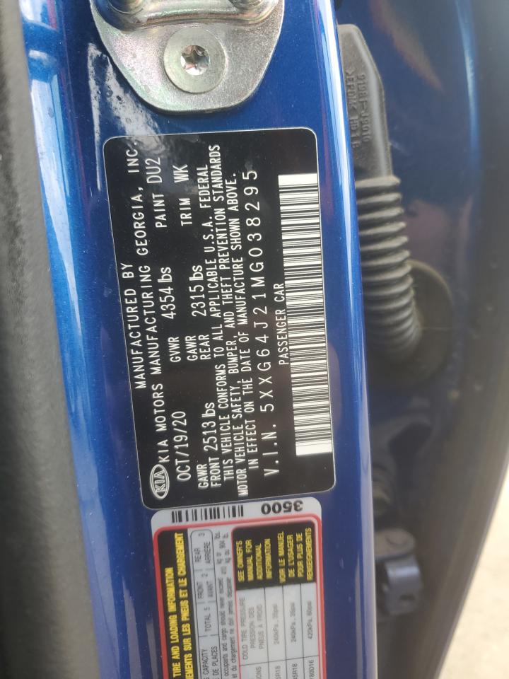 2021 Kia K5 Gt Line VIN: 5XXG64J21MG038295 Lot: 92743025