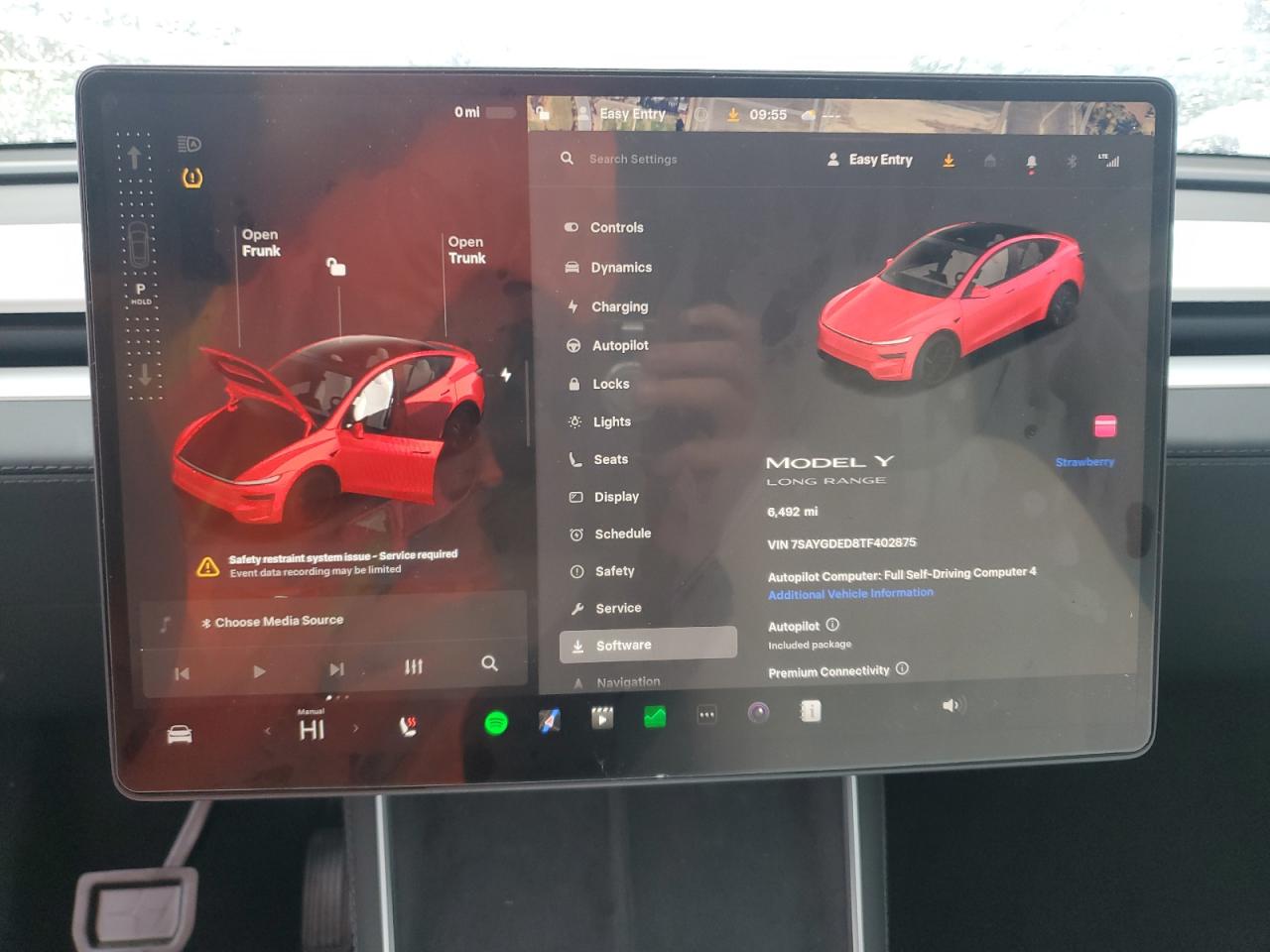 2026 Tesla Model Y VIN: 7SAYGDED8TF402875 Lot: 93021305