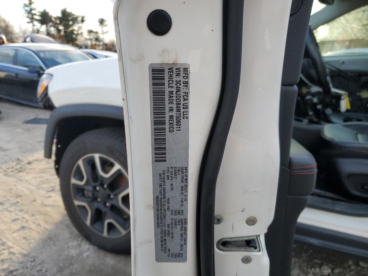 2021 Jeep Compass Trailhawk VIN: 3C4NJDDB4MT506011 Lot: 92024735