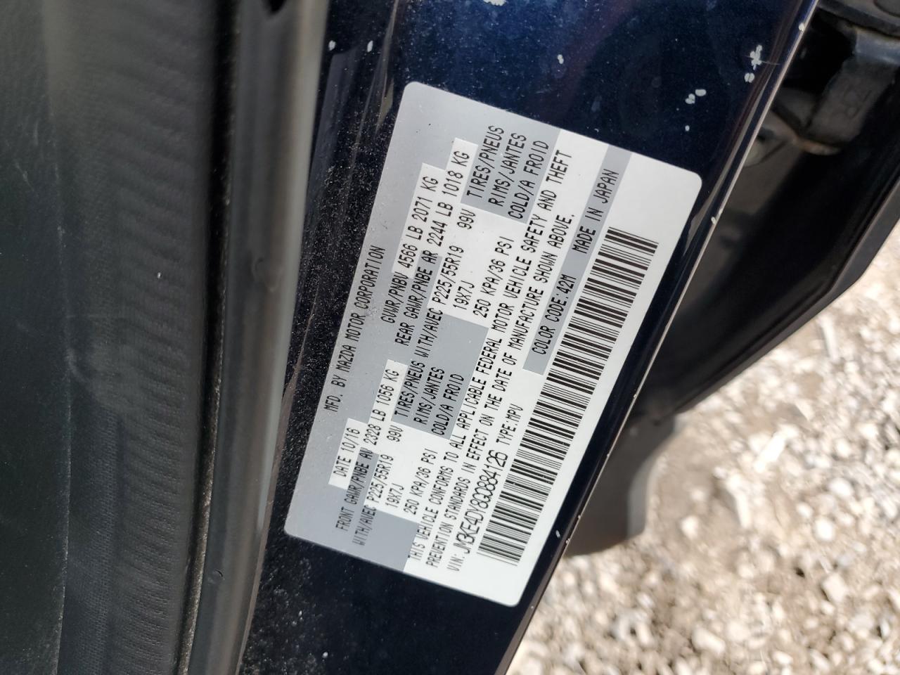 2016 Mazda Cx-5 Gt VIN: JM3KE4DY8G0884126 Lot: 92085175