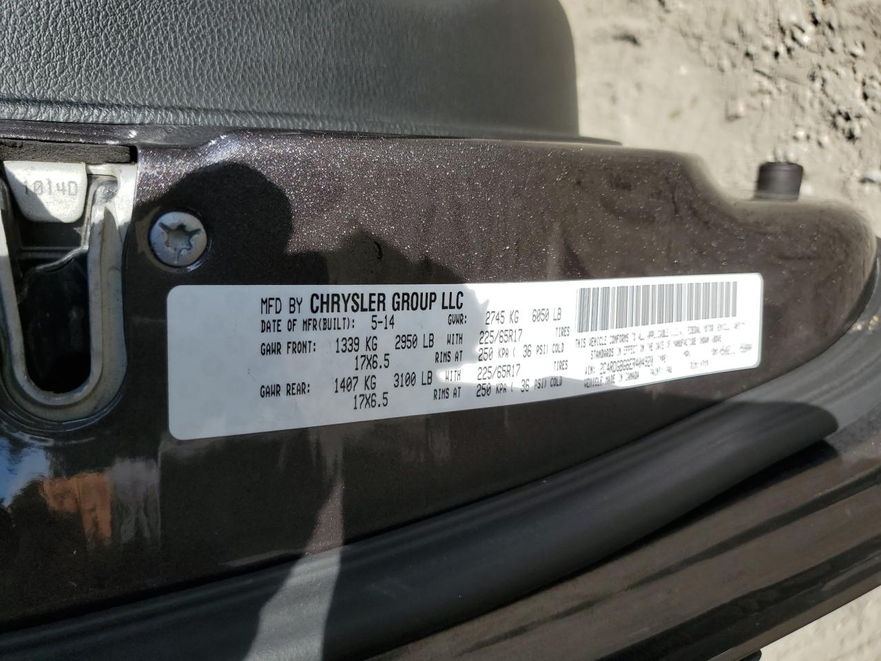 2014 Dodge Grand Caravan Se VIN: 2C4RDGBG6ER404920 Lot: 92049935