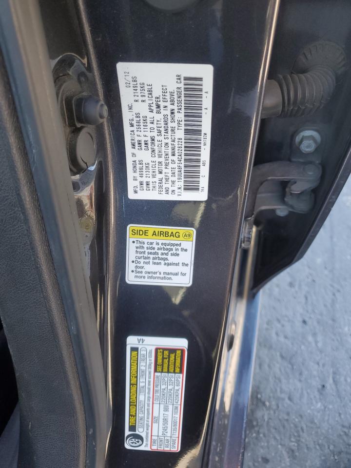 2012 Acura Tl VIN: 19UUA8F54CA026228 Lot: 92325955