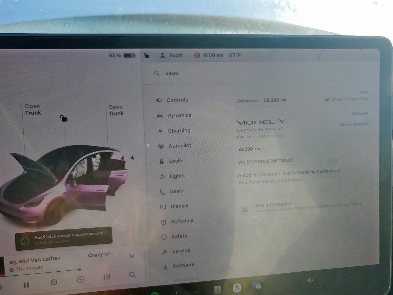 2021 Tesla Model Y VIN: 5YJYGDEE7MF091351 Lot: 91550905