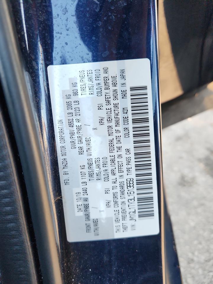 2020 Mazda 6 Grand Touring VIN: JM1GL1TY3L1513559 Lot: 92246695