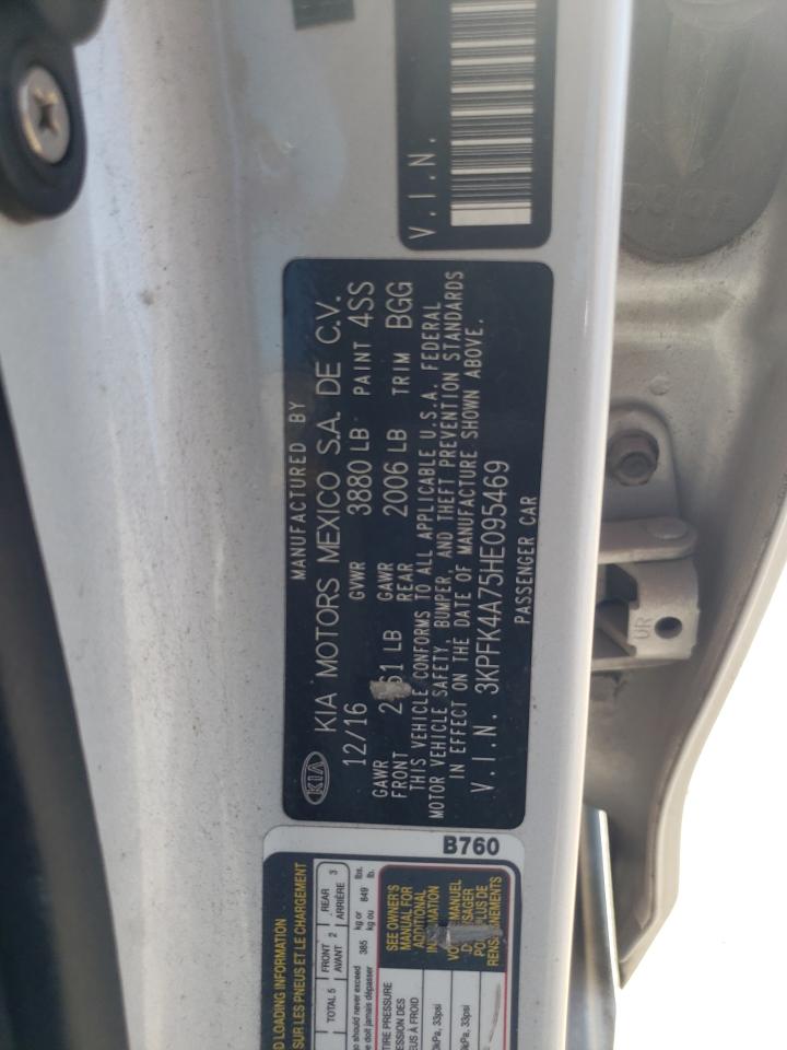 2017 Kia Forte Lx VIN: 3KPFK4A75HE095469 Lot: 90937115