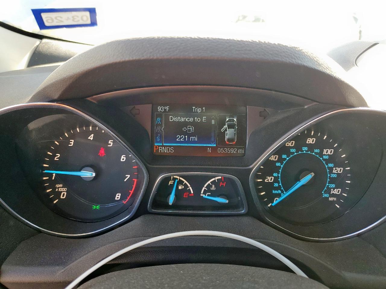 2013 Ford Escape Titanium VIN: 1FMCU0J99DUB46034 Lot: 92912775