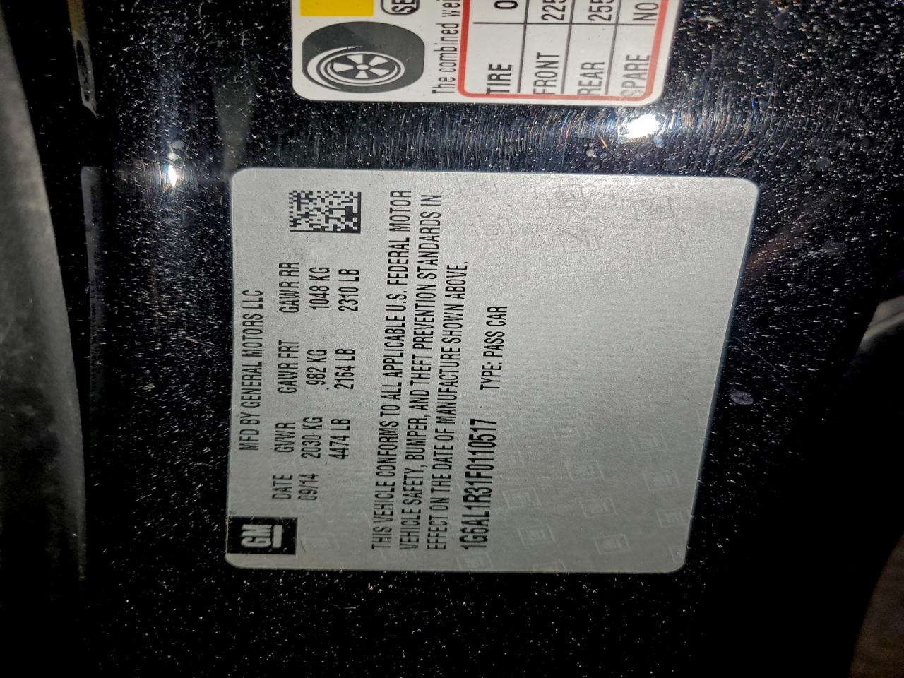 2015 Cadillac Ats Premium VIN: 1G6AL1R31F0110517 Lot: 93959755