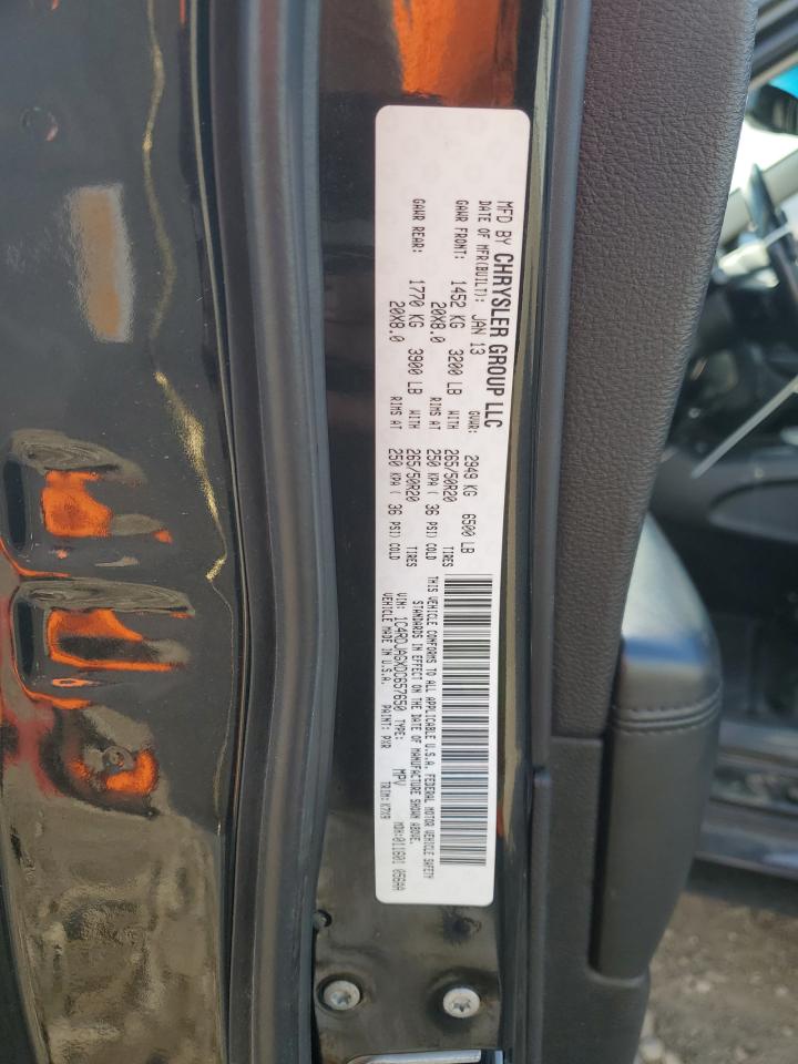 2013 Dodge Durango VIN: 1C4RDJAGXDC657650 Lot: 90269495