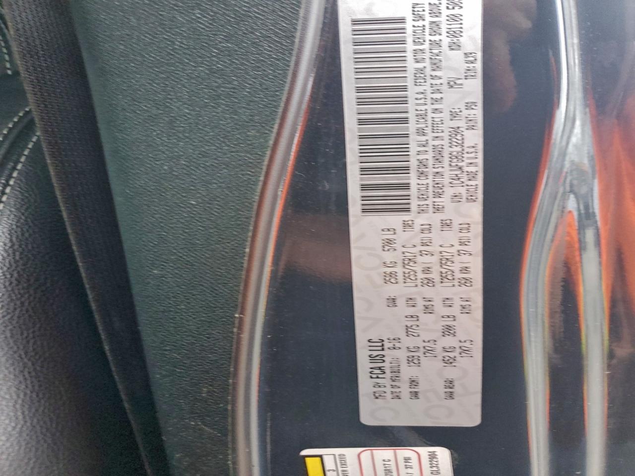 2016 Jeep Wrangler Unlimited Rubicon VIN: 1C4HJWFG8GL322904 Lot: 94441905