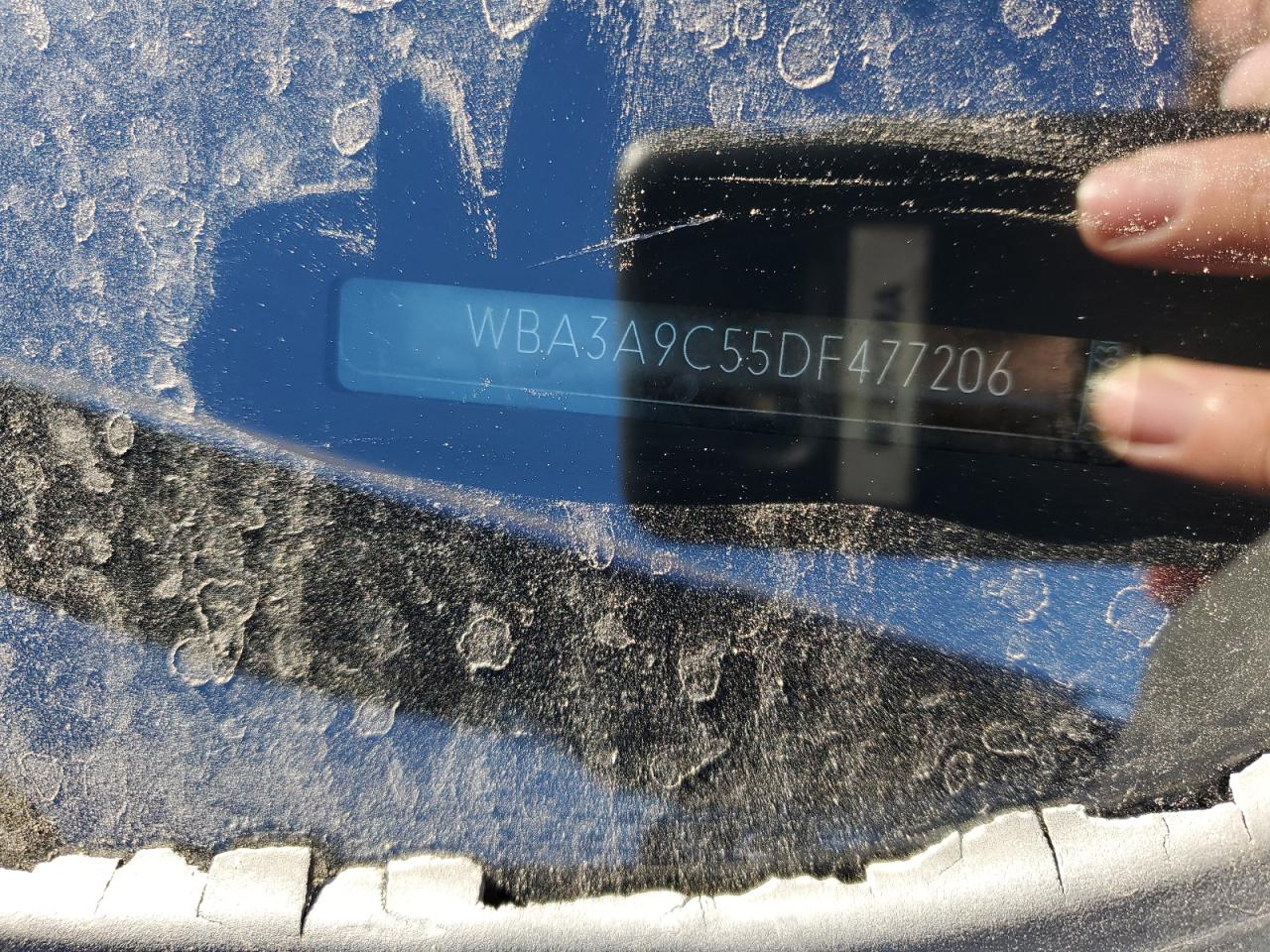 2013 BMW 335 I VIN: WBA3A9C55DF477206 Lot: 91585915