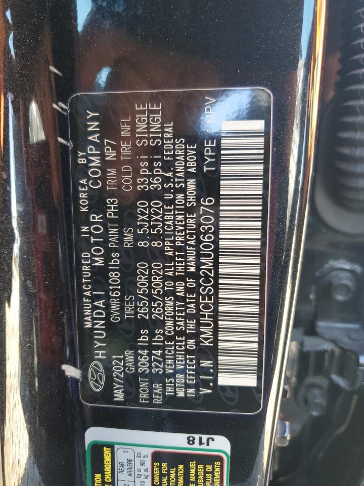 2021 Genesis Gv80 Base VIN: KMUHCESC2MU063076 Lot: 90746795