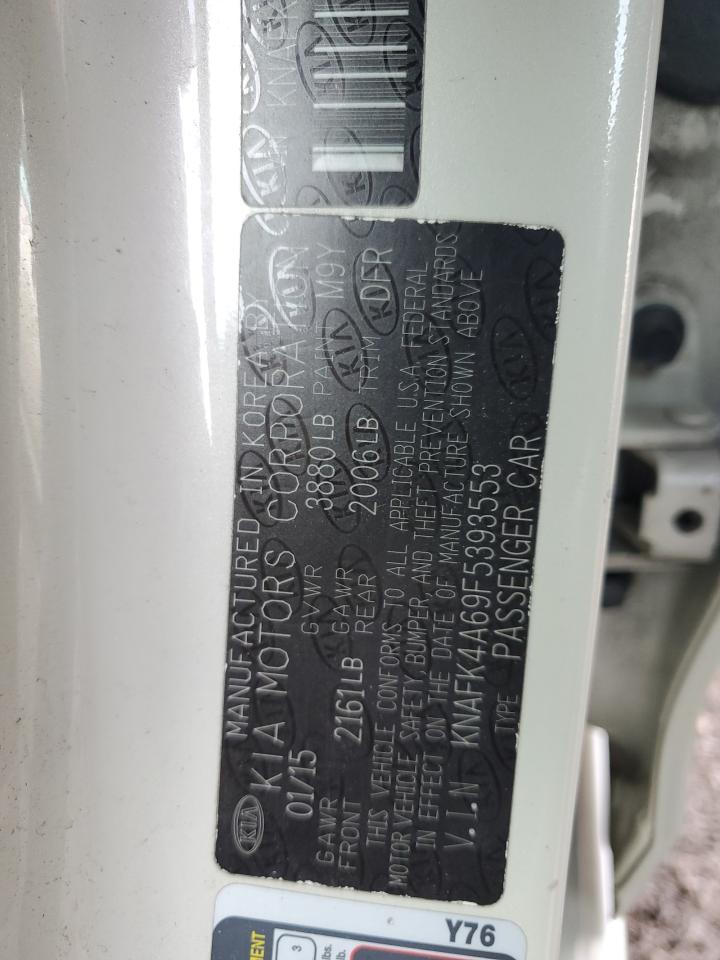 2015 Kia Forte Lx VIN: KNAFK4A69F5393553 Lot: 92027625