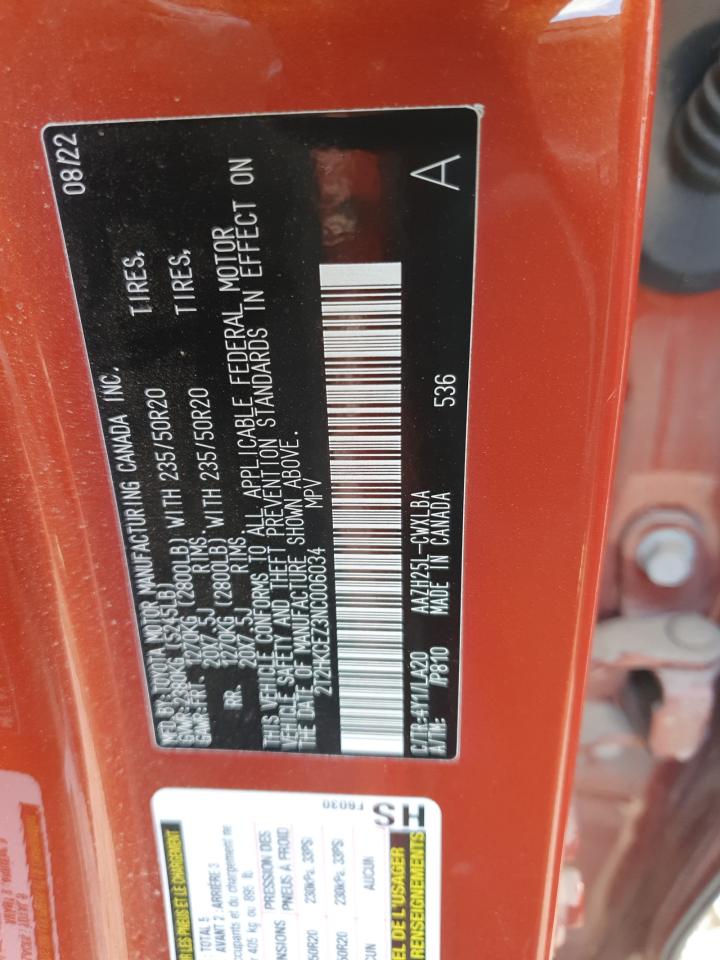 2022 Lexus Nx 350H VIN: 2T2HKCEZ3NC006034 Lot: 92008505