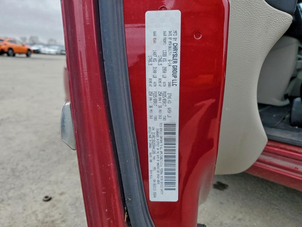 2014 Chrysler Town & Country Touring VIN: 2C4RC1BG2ER441205 Lot: 94234155