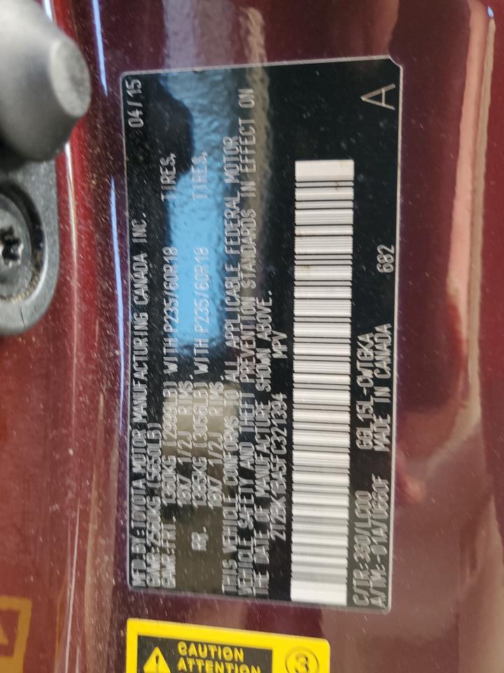 2015 Lexus Rx 350 Base VIN: 2T2BK1BA5FC321394 Lot: 90143425